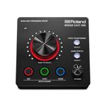 Roland BRIDGE CAST ONE Dual Bus Streaming Mixer Compact Audio Streaming Mixer For Online Gamers & Content Creators 32-Bit Hardware DSP USB-C Windows and Mac Connectivity XLR Mic Support