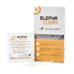 20 Blephaclean Daily Eyelid Wipes - Gentle Cleansing for Blepharitis and Dry Sensitive Skin | Preservative-Free Formula and Soothing Effective Dry Eye Relief | 20 Sterile Wipes