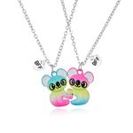 BFF Necklace for 2 Girls Best Friend Necklace For 2 BFF Friendship Koala Pendant Necklaces BFF Necklaces for Best Friends (BFF Necklace)