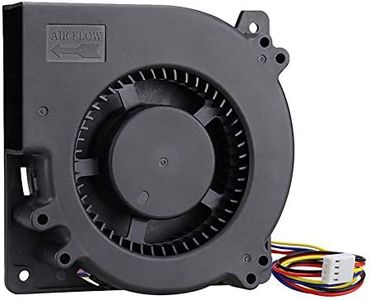 GDSTIME 120mm PWM 4 Pin 12V Dual Ball Bearing DC Brushless Blower Cooling Fan (4.72x4.72x1.26 inch), for Car Seat Amplifier Inflatables Inverter Ventilation