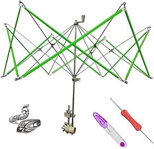 RRigo Bobinoir Parapluie Parapluie à Fil Laine Ficelle Boule Enrouleur + 1PCS Crochet de Boucle de Tricot réglable + 1PCS Crocheter + 1PCS Ciseaux