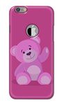 PRINTFIDAA Teddy Bear Waving Hand Printed Designer Hard Case for Apple iPhone 6 Logo (4.7") / iPhone 6S Logo (4.7") Back Cover -(ZO) TEJ1005