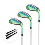 T WINSOLOGY Golf Wedges Set, 52/56/60 Degree Wedges Golf Clubs for Men and Women,Sand Wedge,Pitching Wedges for Men Right Hand,Golf Gift. (Color)