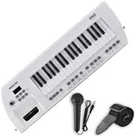 PYLE Electric Piano, Electric Keyboard Piano, Music Keyboard - 37 Keys, Built-in Stereo Speakers, Wired Microphone, Portable Design, 200 Tones, 200 Rhythms, 50 Demos Included