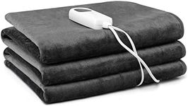 PETSITE Heated Mattress Pad, Twin Size Massage Table Warmer with 5 Heat Settings, 8H Timer & Overheat Protection, Electric Heating Bed Warmer, 71" x 30" Grey