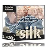 Suncdelv Silk,100% Silk Scrunchies 