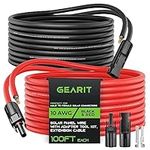 GearIT 10AWG Solar Extension Cable 