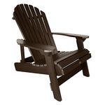 Highwood AD-KING1-ACE Hamilton Folding and Reclining Adirondack Chair, King Size, Weathered Acorn