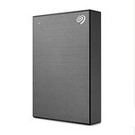 Seagate One Touch 4TB External HDD with Password Protection Space Gray, for Windows and Mac, with 3 yr Data Recovery Services, (STKZ4000404)
