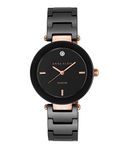 Anne Klein New York Analogue Women's Watch (Black Dial Black Colored Strap)