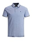 JACK & JONES Mens Classic Polo Shirt - Bright Cobalt - L