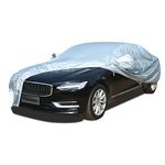 Tecoom Hail Protector Waterproof Sun Rain Snow Windproof UV Protection Car Cover All Weather, 8 Layers Cotton Outdoor Indoor Fleece Full Exterior Covers W/Door Zipper Lock Fit 201-210 Inch Sedan