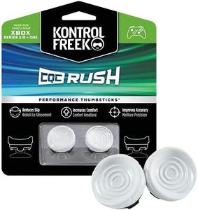 KontrolFreek CQC Rush for Xbox One and Xbox Series X Controller | Performance Thumbsticks | 2 Mid-Rise Concave | White