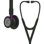 medaxo 3M Littman 6203 Stethoscope Engraving | Engrave Your Name Or Initials On The Littman Stethoscope | Cardiology Iv, Black-Finish Chestpiece, Black Tube, 27 Inch