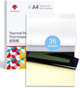 Phomemo M08F Thermal Transfer for Tattoo, Printer Thermal Paper Tattoo Template, A4 Temporary Tattoo, Compatible with M08F TP81 Thermocopier Tattoo, A4 210x297mm, 35 Sheets