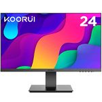 KOORUI 24 Inch FHD Monitor, IPS Computer Monitors, 75Hz, 5ms, 16:9 Full HD (1920 x 1080), VESA Mountable, HDMI/VGA, Low Blue Light, 99% SRGB