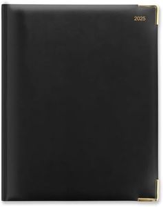 Letts of London Classic Quarto vertical week to view with appointments 2025 diary - black