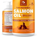 PetPal - Better Than Fish Oil - Pure Wild Alaskan Salmon Oil for Dogs & Cats - All Natural, Supports Joint Function, Pet Immune & Heart Health, Healthy Skin & Coat - Omega 3 Super Food (8oz (240mL))