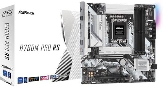 ASRock B760M Pro RS Motherboard DDR5 7200MHz HDMI DisplayPort eDP PCIe Gen5 (Graphics) 14th 13th 12th Gen Intel Core Processors LGA1700 192GB