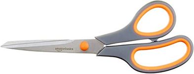 Amazon Basics Multipurpose, Comfort Grip, PVD Coated, Stainless Steel Office Scissor - Pack Of 1