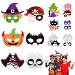 Halloween Masks Halloween Craft Kit 12 Bulk Halloween Crafts for Halloween Party Supplies Children,86 Pcs