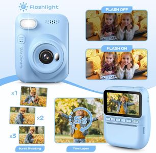 GREENKINDER Kids Instant Print Camera – Portable Photo Printer