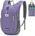 SKYSPER 10L Hiking Backpack Small Hiking Daypack Packable Lightweight Travel Day Pack for Women Men(Purple)