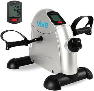 Vive Under Desk Bike Pedal Exerciser - Stationary Exercise Leg Peddler - Low Impact, Portable Mini Cycle Bike for Under Your Office Desk - For Arm or Foot - Small, Sit-Down Recumbent Equipment Machine