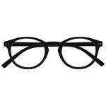 OPULIZE Zen Reading Glasses Cool Round Frame Spring Hinges Scratch Resistant Matt Black Mens Womens R24-1 +1.50