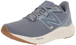 New Balance Women's Fresh Foam Arishi V4 Running Shoe, Arctic Grey/Light Arctic Grey/Light Gold Metallic, 5 Wide US