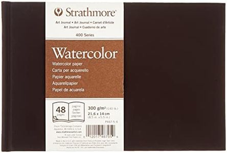 Strathmore 467-5 STR-467-5 48 Sheet No 140 Watercolor Art Journal, 8.5 by 5.5", 5.5"x8.5", 24, White