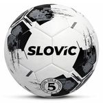 SLOVIC Rubber Professional Football [Size-5] | Hard Ground Foot-Ball | Ideal for Grass Ground & Artificial Turf | Training Foot Ball | Soccer Ball | Footballs for Men & Women, White