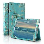 FANSONG Case for iPad 9th 8th 7th Generation 10.2,iPad 10.2 inch Cover Magnetic Closure PU Leather Pencil Holder Smart Cover Flip Stand Shockproof iPad 9th 2021 8th 2020 7th 2019 (Flower)