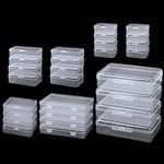 QUEFE 28 Pack Small Plastic Storage