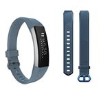 Feskio Classic Soft Silicon Wrist Strap Smartwatch Sport Band for Fitbit Alta HR Fitness Activity Tracker (Small or Large Size)