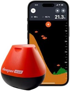 Deeper START Smart Fish Finder - Portable Fish Finder and Depth Finder For Recreational Fishing From Dock, Shore Or Bank | Castable Deeper Fish Finder with FREE User Friendly App | Phone Compatible