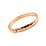 SHINDE EXPORTS pure copper kada bracelets for men and women (40gm half round hammered kada)