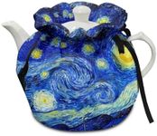 Xoenoiee Starry Night by Van Gogh Print Tea Cosy Cover Teapot Warmer Teapot Cover Tea Pot Decor Cover, Tea Cozy for Kitchen Home Tea Pot Tea Kettle Quilt