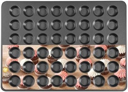 Wilton Perfect Results Non-Stick Mega Mini Muffin Pan & Mini Cupcake Pan, 48-Cup Pan, Steel