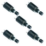 5 x Black On-Off Latching Small Button Push Switch SPST