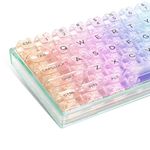 Dagaladoo 140 Keys Clear Keycaps Full Set, Custom Cherry Profile Keyboard Keycaps, Transparent Pc Material Keycaps For 60% 65% 75% 100% Cherry Gateron Mx Switches Mechanical Keyboard