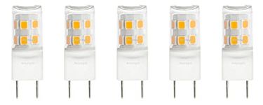 Anyray (5)-LED G8 Replacement Bulbs for Maytag Whirlpool JennAir Samsung Microwave Light 4713-001165 (Soft White 3000K)