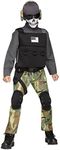 Boys Skull Soldier Costume X-Large