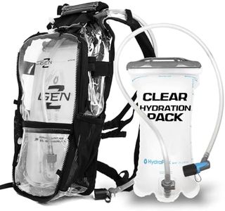 RaveRunner® Clear Hydration Pack | Rave Hydration Pack, Festival Water Bag, Hydropack Rave, Anti Theft