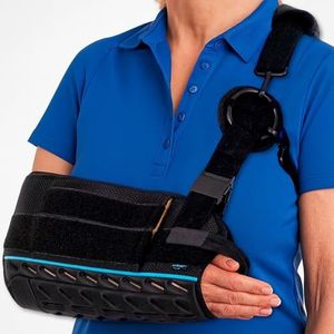 Vive Shoulder Sling with Abduction Pillow - Rotator Cuff Sling and Shoulder Immobilizer - Pain Relief After Surgery, Sublexion, Dislocated or Broken Arm - Adjustable Support with Exercise Ball (Medium)