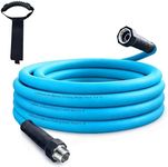 Cupohus RV Water Hose 25FT with Strain Relief Ends, Kink-Resistant Drinking Water Hose, 5/8''ID Potable Food Grade Hose with Storage Strap for RV, Marine, Camper, Truck, Car, Garden
