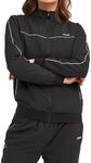 FILA Women's Women's Classic Microf Jacket, Black, Size L