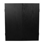 RUTHLESS Dart Board Cabinet | Professional Heavy Duty Square Black Dartboard Storage