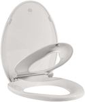 GarveeTech Toilet Seat With Toddler Seat Built In, Elongated Toilet Seat for Potty Training, Fits Both Adults and Children,Slow Close and Magnetic Closure-Ideal for Family Bathroom(Elongated Biscuit)