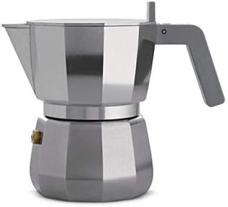 Alessi Moka Espresso Coffee Maker, 3 Cups, Grey